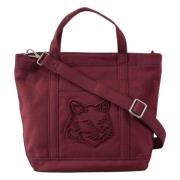 Fox Head Kleine Tote Tas Maison Kitsuné , Pink , Dames