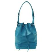 Pre-owned Leather shoulder-bags Louis Vuitton Vintage , Blue , Dames