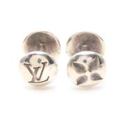 Pre-owned Silver earrings Louis Vuitton Vintage , Gray , Dames