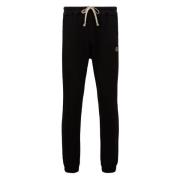 Zwarte Joggers met Geborduurd Logo Moncler , Black , Heren