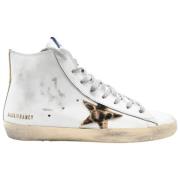 Wit-Luipaard Sneakers - Francy Stijl Golden Goose , White , Dames