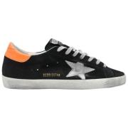 Zwarte Suède Superstar Sneakers Golden Goose , Black , Heren