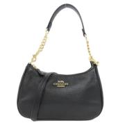 Pre-owned Leather handbags Coach Pre-owned , Black , Dames