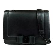 Pre-owned Leather shoulder-bags Salvatore Ferragamo Pre-owned , Black ...