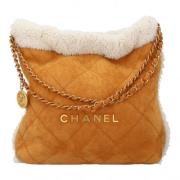 Pre-owned Leather chanel-bags Chanel Vintage , Brown , Dames