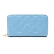 Pre-owned Leather wallets Louis Vuitton Vintage , Blue , Dames