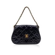 Pre-owned Leather chanel-bags Chanel Vintage , Black , Dames