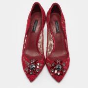 Pre-owned Lace heels Dolce & Gabbana Pre-owned , Red , Dames