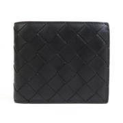 Pre-owned Leather wallets Bottega Veneta Vintage , Black , Dames