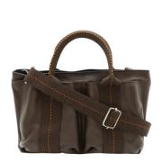 Pre-owned Leather handbags Hermès Vintage , Brown , Dames