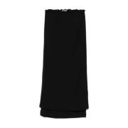 Zwarte Dubbele Rok Jil Sander , Black , Dames