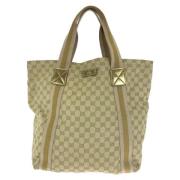 Pre-owned Canvas gucci-bags Gucci Vintage , Beige , Dames