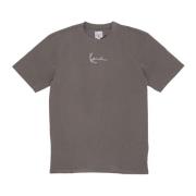 Essentiële Crew Neck Tee Shirt Karl Kani , Gray , Heren