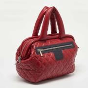 Pre-owned Leather chanel-bags Chanel Vintage , Red , Dames