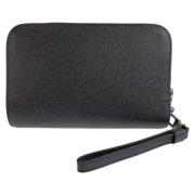 Pre-owned Leather clutches Louis Vuitton Vintage , Black , Dames