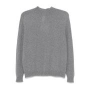 Middengrijze Coltrui Sweater Twinset , Gray , Dames