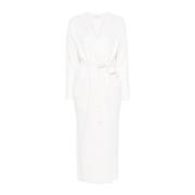 Witte Wol Kasjmier Lange Vest Max Mara , White , Dames