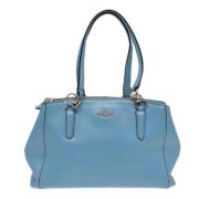 Pre-owned Leather shoulder-bags Coach Pre-owned , Blue , Dames