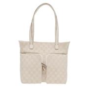 Pre-owned Canvas shoulder-bags Gucci Vintage , Beige , Dames