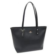 Pre-owned Leather shoulder-bags Coach Pre-owned , Black , Dames