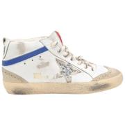 Mid Star Suede Glitter Sneakers Golden Goose , White , Dames