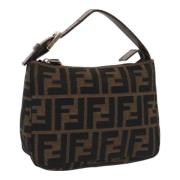 Pre-owned Canvas handbags Fendi Vintage , Brown , Dames