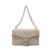 Pre-owned Suede gucci-bags Gucci Vintage , Beige , Dames