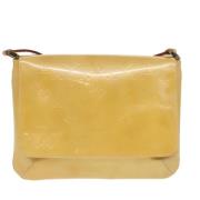 Pre-owned Leather shoulder-bags Louis Vuitton Vintage , Beige , Dames