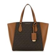 Taryn Bedrukte Canvas Handtas Michael Kors , Multicolor , Dames