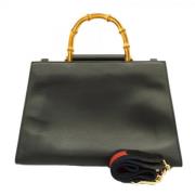 Pre-owned Leather gucci-bags Gucci Vintage , Black , Dames