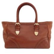 Pre-owned Leather gucci-bags Gucci Vintage , Brown , Dames