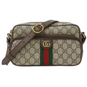 Pre-owned Canvas crossbody-bags Gucci Vintage , Beige , Dames