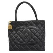 Pre-owned Leather chanel-bags Chanel Vintage , Black , Dames