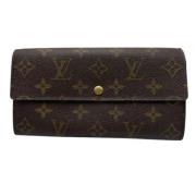 Pre-owned Fabric wallets Louis Vuitton Vintage , Brown , Dames