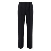 Korte wollen broek met achterzakken Jil Sander , Black , Dames