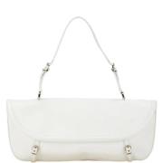 Pre-owned Leather shoulder-bags Salvatore Ferragamo Pre-owned , White ...