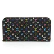 Pre-owned Canvas wallets Louis Vuitton Vintage , Black , Dames