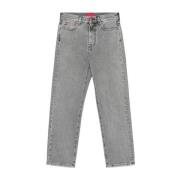 Zwarte Denim Jeans Taps Toelopende Pijp Washington DEE CEE , Gray , Da...