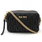 Pre-owned Leather crossbody-bags Miu Miu Pre-owned , Black , Dames