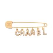 Pre-owned Metal chanel-jewelry Chanel Vintage , Yellow , Dames