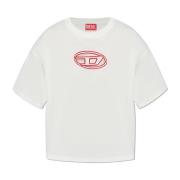 T-shirt T-Buxt-Crop-Od Diesel , White , Dames