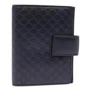 Pre-owned Leather home-office Gucci Vintage , Blue , Dames