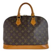 Pre-owned Canvas handbags Louis Vuitton Vintage , Brown , Dames