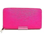 Pre-owned Leather wallets Louis Vuitton Vintage , Pink , Dames