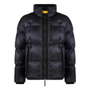 Korte donsjas met logopatch Parajumpers , Black , Heren