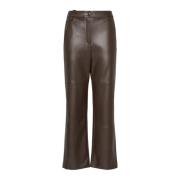 Bruine Struisvogelbroek Max Mara , Brown , Dames