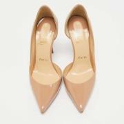 Pre-owned Fabric heels Christian Louboutin Pre-owned , Beige , Dames