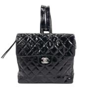 Pre-owned Leather chanel-bags Chanel Vintage , Black , Dames