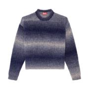 Blauwe Casual Overhemden voor Mannen Diesel , Multicolor , Heren