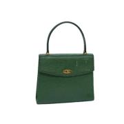 Pre-owned Leather handbags Louis Vuitton Vintage , Green , Dames